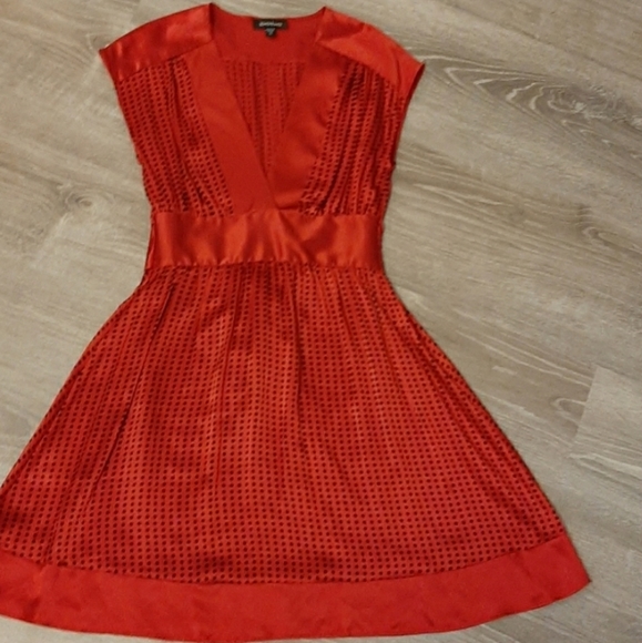 Bebe Satin Dress - Picture 2 of 6